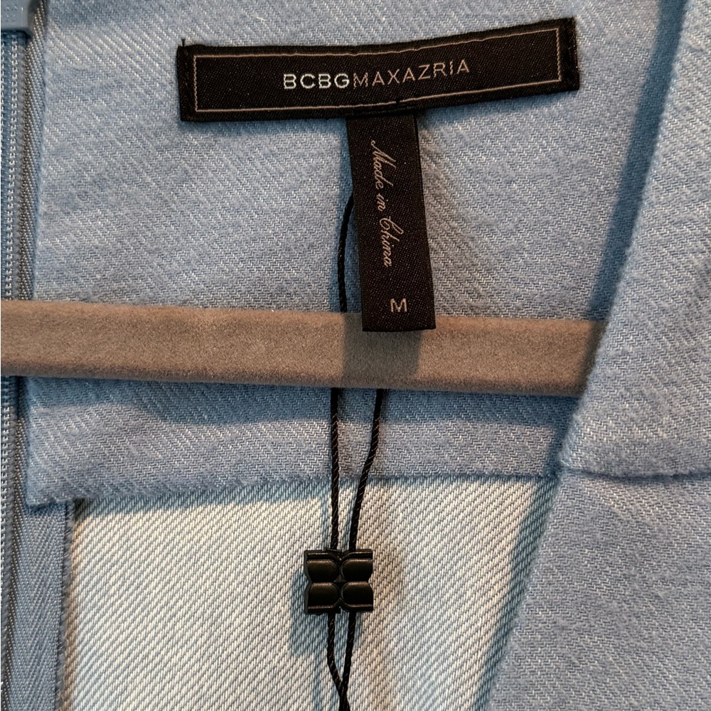 BCBGMAXAZRIA size medium blue romper